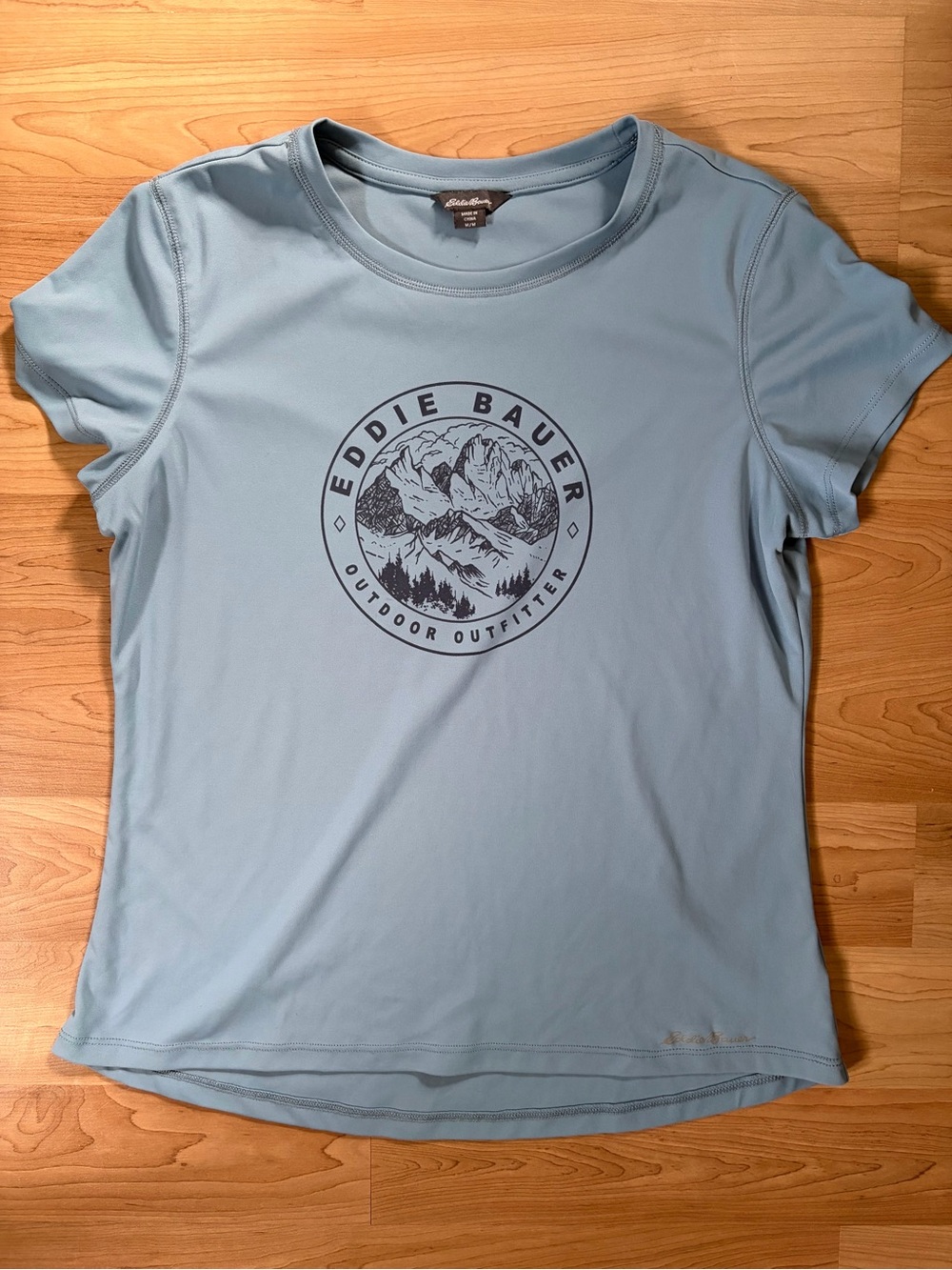 Eddie Bauer Light Blue Short-Sleeve Mountain Graphic Tee